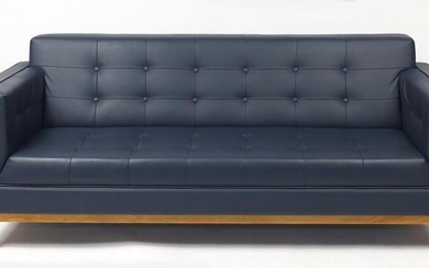 Contemporary Frovi Jig three seater settee with blue