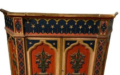 Credenza - Lacquered Wood - Late 19th century