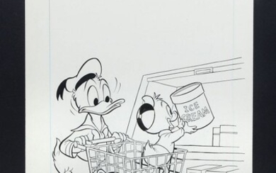 DONALD DUCK AND NEPHEWS SHOPPING COVER ART