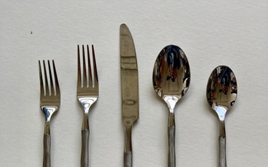 Daniel van Dijck - Cutlery set for 12 (75) - 'Silver' - Steel (stainless)