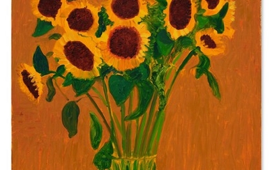 David Hockney Sunflower and Three Oranges