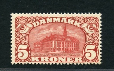 Denmark 1912 - Post office building - 5 Kr - Unificato N. 68