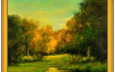 Dennis Sheehan Original Oil Painting On Canvas Large Signed Water Landscape Art