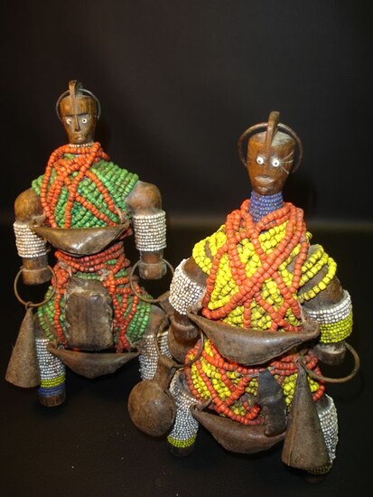 Dolls - Wood - Namji - Cameroon - 26 cm