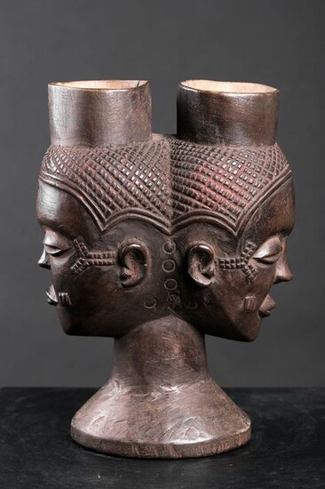 Double royal cup - Kuba Bushoong - DR Congo - Early 20th century