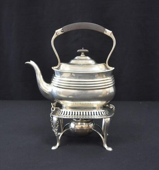 ENGLISH STERLING SILVER HOT WATER KETTLE