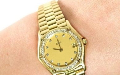 Ebel 18K Yellow Gold Diamond 1911 Watch