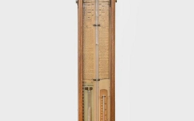 Edwardian Oak Barometer, Alfred Davis Sole