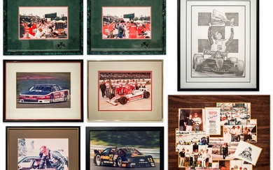 Eight Racing-Related Photographs and Collages