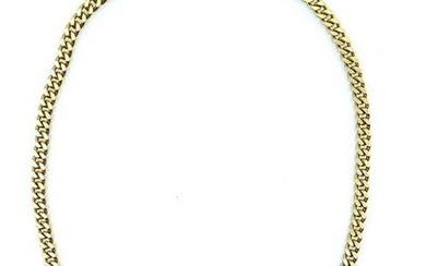 18K Yellow Gold Chain Link Necklace