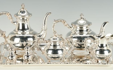 Emil Hermann Sterling Silver Tea Set plus shakers