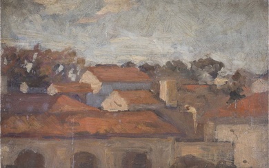 FELICE CARENA (Cumiana (To), 1879 - Venezia , 1966) Paesaggio...