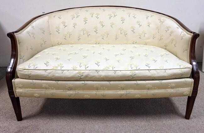 FLORAL UPHOLSTERED LOVE SEAT