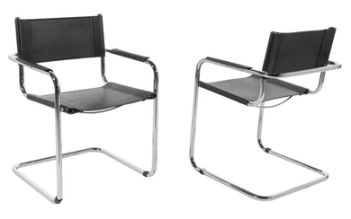 FOUR ITALIAN CANTILIVER CHAIRS