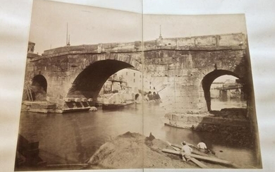 FRATELLI D'ALESSANDRI. Roma - Ponte Cestio prima della Riforma 15 Agosto 1886.