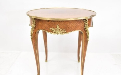 FRENCH STYLE BRONZE MOUNTED TABLE