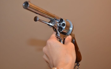 France - 1840/1850 - Imposant revolver à broche d'Officier supérieur six coups de calibre 9 mm EUGENE LEFAUCHEUX modèle - Revolver - 9mm Cal