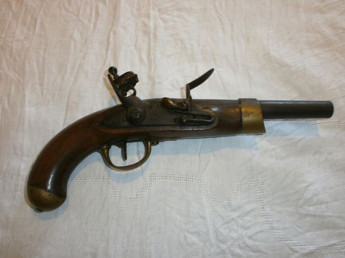 France - 19th century - Mas (Manufacture D’Armes De St. Etienne) - Flintlock - Pistol