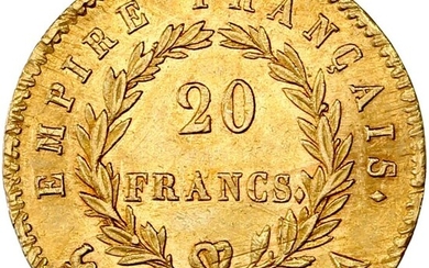 France. Napoléon I (1804-1814). 20 Francs 1812-A, Paris