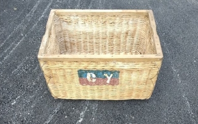 French vineyard wicker basket