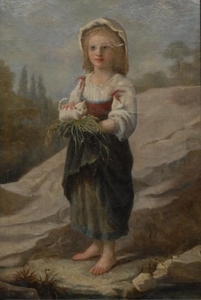 G Pomarel (French, 19th century) Best Friends, Girl