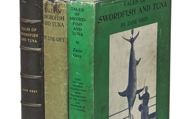 GREY, ZANE | Three Variant Copies of Tales of Swordfish and Tuna