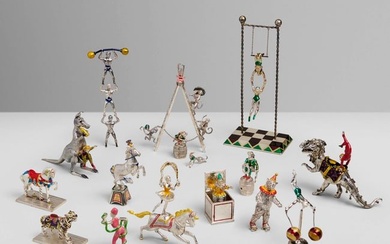 Gene Moore for Tiffany & Co., Collection of fourteen circus figures