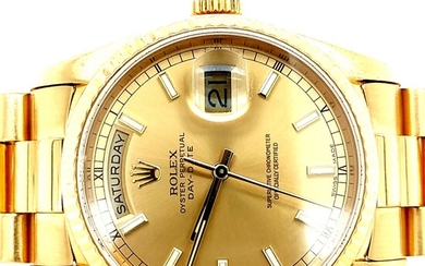 Gent's 18K Presidential Rolex with Box
