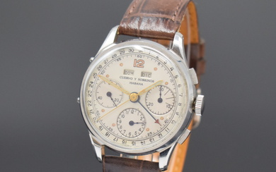 Gents wristwatch calibre Valjoux 72C with chronograph and calendar, Switzerland...