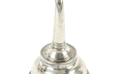George III silver wine funnel.