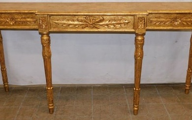 Gilded Wood Carved Console
