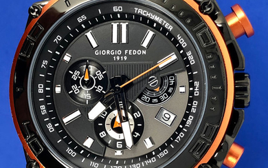Giorgio Fedon 1919 - Speed Timer Black Orange Tone - "NO RESERVE PRICE" - GFAP003 - Men - 2019