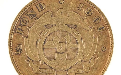 Gold Coin. South Africa 1/2 Pond 1896