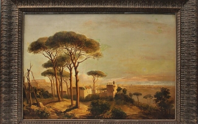 Golfo di Napoli, olio su tela, cm 46x66, entro cornice.