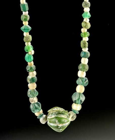 Gorgeous Roman Glass Bead Necklace