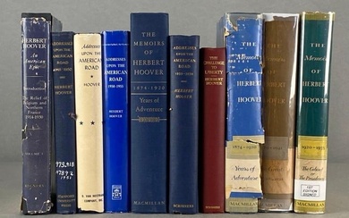 Group of 10 Herbert Hoover Political Books