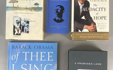 Group of 5 President Barack Obama Books