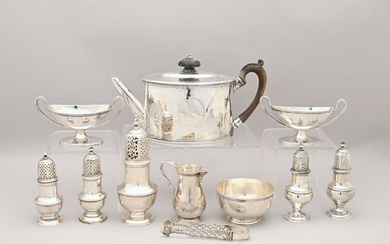 Group of English Sterling Silver Wares