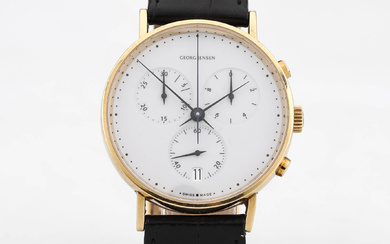 HENNING KOPPEL, Georg Jensen, Koppel Chronograph, wristwatch, 18K gold, quartz, approx 2007.