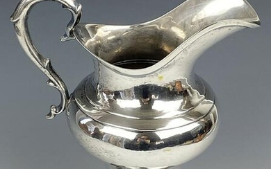 Handsome Coin Silver Pitcher
