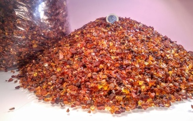 Huge lot 100% Genuine Baltic Amber Rough - Height: 5 mm - Width: 5 mm- 3600 g