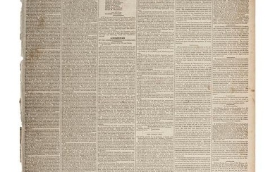 [INDIAN REMOVAL ACT]. New York Evening Post. Number 3007. New York: Michael Burnham & Co., 2