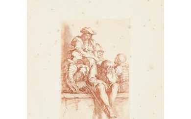 ITALIAN SCHOOL (18TH/19TH CENTURY) SOLDIERS ON A LEDGE