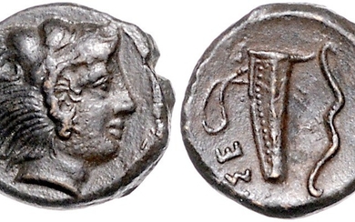 ITALIEN, SIZILIEN / Stadt Selinus, AE 15 =Hemilitron (415-409 v.Chr.)