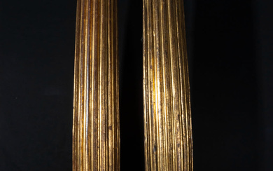 Important Pair of Portuguese or Italian Renaissance columns from the...