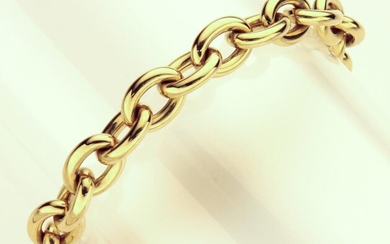 Italian 18K yellow gold link bracelet.