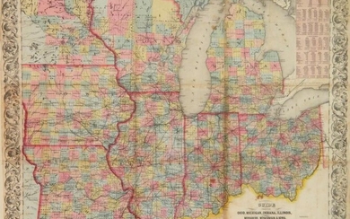 J. Calvin Smith Guide Through Ohio... map