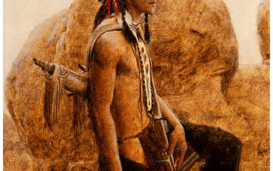 James Elliott Bama (b. 1926), A Plains Indian (1977)