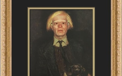 James Wyeth Portrait of Andy Warhol Custom Framed Print