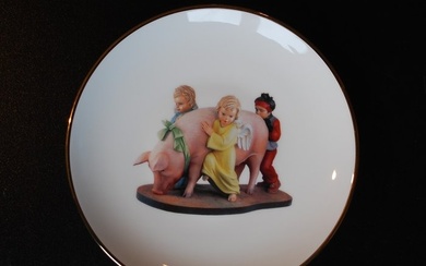 Jeff Koons (1955) & Bernardaud - Sculpture, PIG - Banality - 172 mm - Porcelain